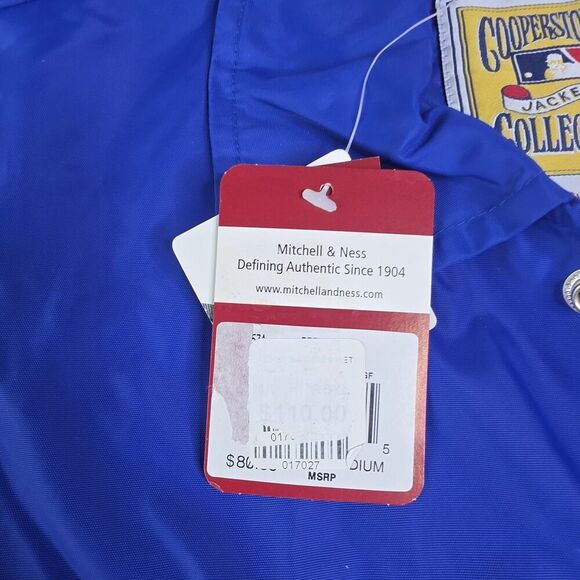 Milwaukee Brewers Mitchell & Ness Cooperstown Collection Baseball Jacket Medium - Picture 8 of 9
